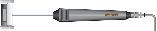 Зонд с дисками для измерений на поверхностях вращающихся предметов (NiCr-Ni) Testo купить по низкой цене | МАКСПРОФИТ